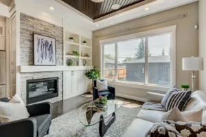 Airbnb in Banff with modern mountain-inspired vacation rental interior