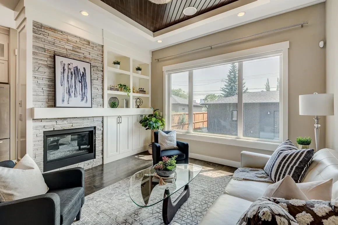 Airbnb in Banff with modern mountain-inspired vacation rental interior
