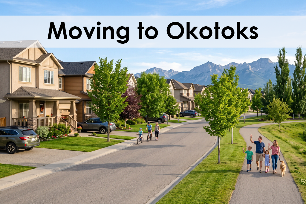 Moving to Okotoks AB Alberta with mountain views